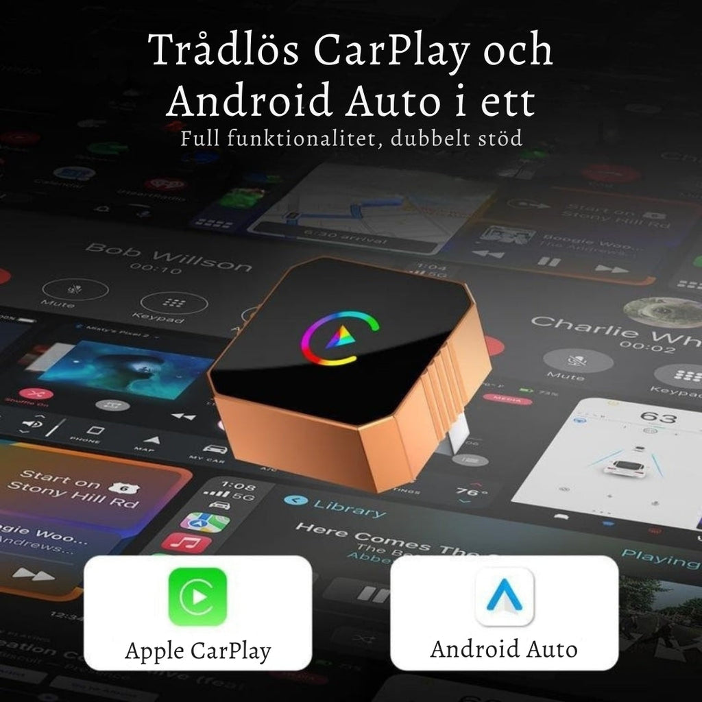 KabelFri CarPlay V4 – Trådlös CarPlay på några sekunder