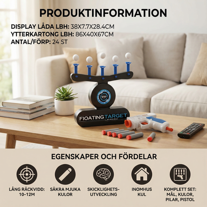 TräffLjus – Interaktivt precisionsspel med svävande bollar